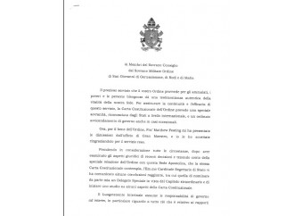 Ordine di Malta, la rivoluzione è servita